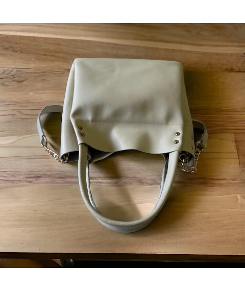 Betty Pretty women's bag made of genuine leather, beige 908XBEG