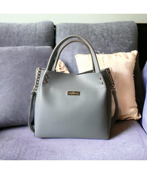 Women's bag Betty Pretty made of eco-leather gray 908XGREY