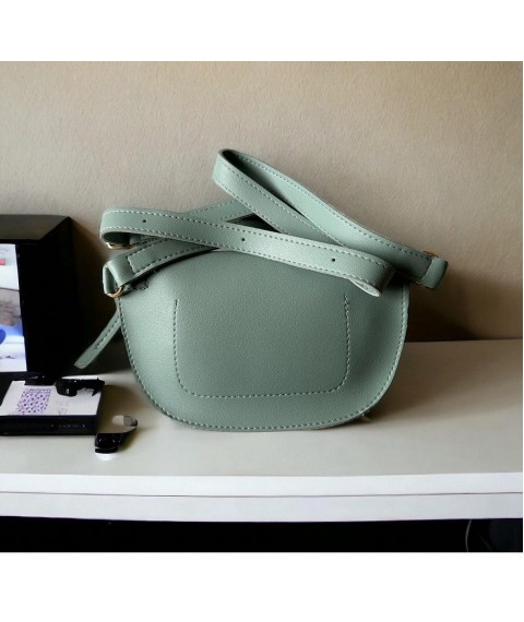 Women's belt bag Betty Pretty made of mint eco-leather 942MINT