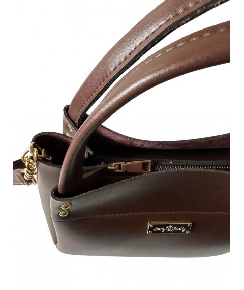 Women's bag Betty Pretty made of eco-leather, brown 908XBROWN