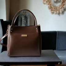 Women's bag Betty Pretty made of eco-leather, brown 908XBROWN