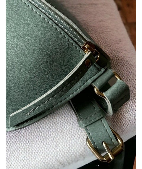 Women's belt bag Betty Pretty made of mint eco-leather 942MINT