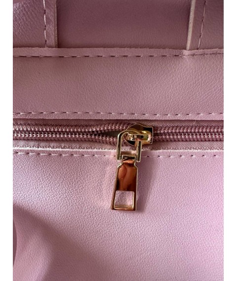 Рюкзак женский Betty Pretty из экокожи розовый 915PINK