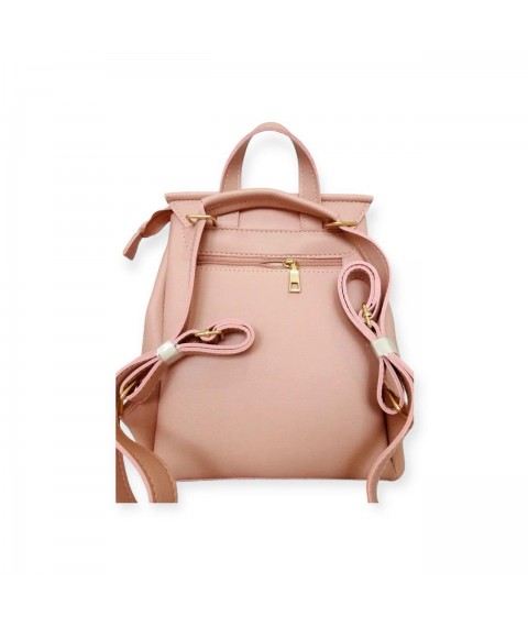Women's backpack Betty Pretty made of eco-leather pink 915PINK