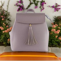 Women's backpack Betty Pretty made of eco-leather lilac 915LAVANDER