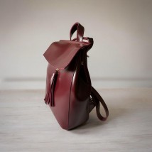 Women's backpack Betty Pretty made of eco-leather burgundy 915BORDO