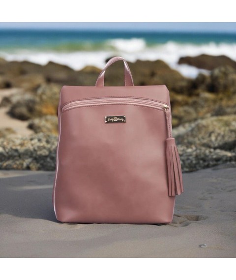Women's backpack Betty Pretty made of eco-leather pink 922PINK