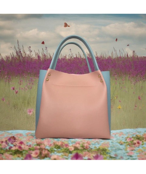 Women's bag Betty Pretty made of eco-leather, multi-colored 908XPINKBLUE