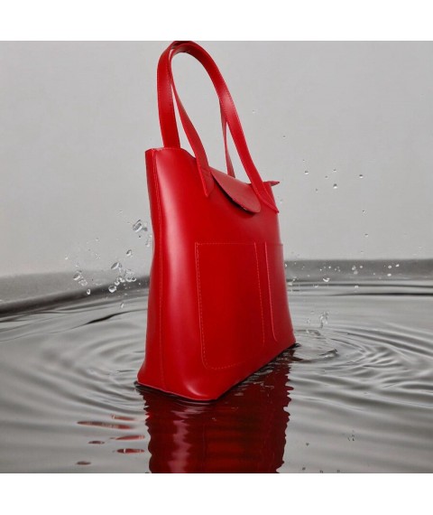 Women's bag made of eco-leather red Betty Pretty 868RED