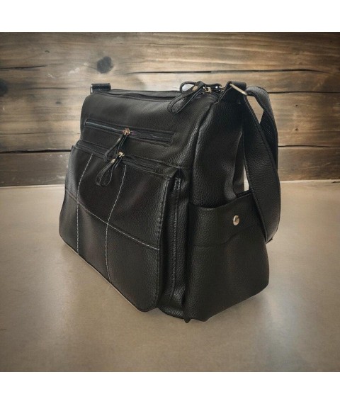 Women's bag Betty Pretty made of genuine leather black 9471BLACK