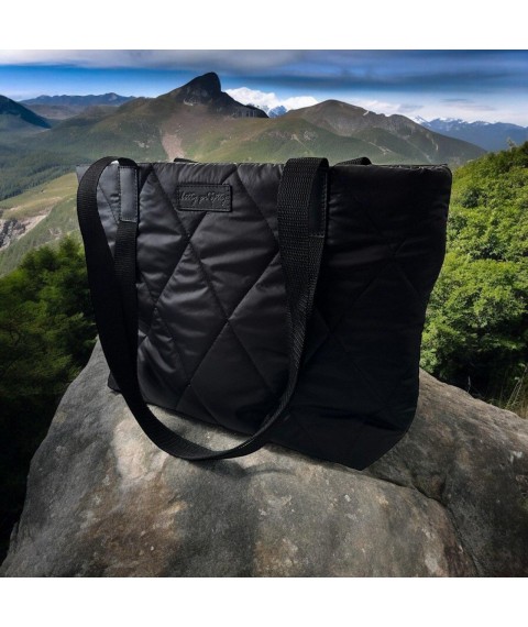 Betty Pretty women's bag made of raincoat fabric, black 56BLACK