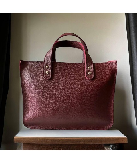 Women's bag Betty Pretty made of eco-leather burgundy 963BORDO