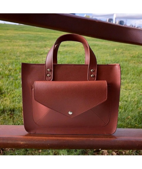 Women's bag Betty Pretty made of eco-leather brick 963BRICK