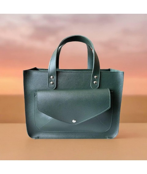 Women's bag Betty Pretty made of eco-leather green 963GREEN