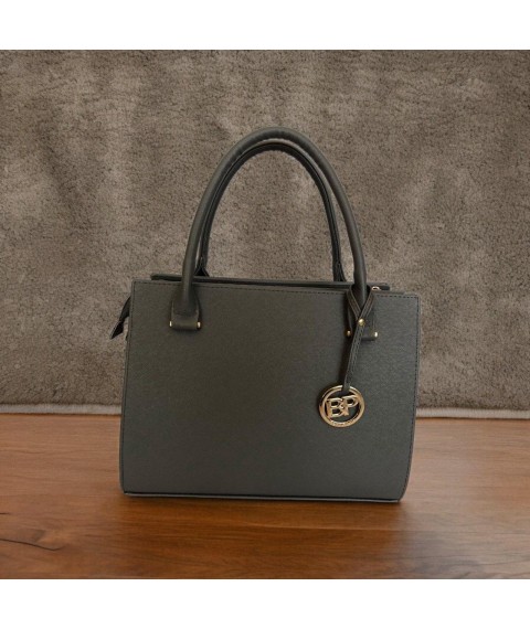 Betty Pretty women's bag made of gray leather 986RGRAY