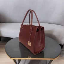 Сумка женская Betty Pretty из кожи бордовая 986BORDO