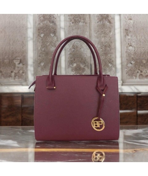 Betty Pretty women's bag made of burgundy leather 986RBORDO