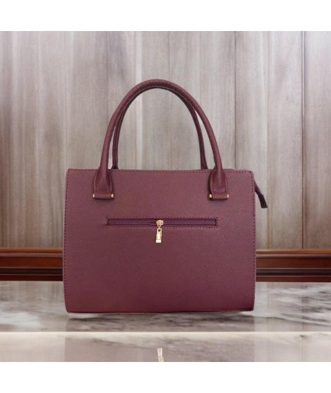 Betty Pretty women's bag made of burgundy leather 986RBORDO