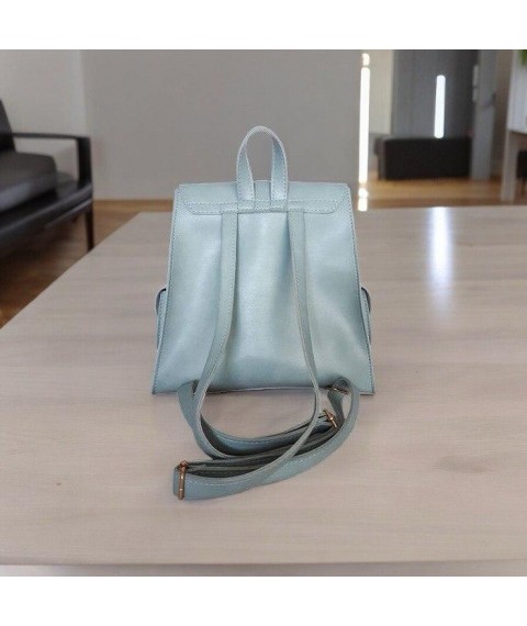 Women's backpack Betty Pretty made of mint eco-leather 956MINT