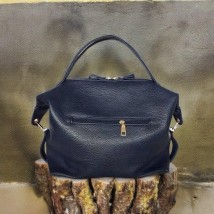 Women's bag Betty Pretty blue leather 975BLUE