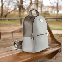 Women's backpack Betty Pretty made of eco-leather, multi-colored 940WHITEBEG