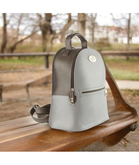 Women's backpack Betty Pretty made of eco-leather, multi-colored 940WHITEBEG