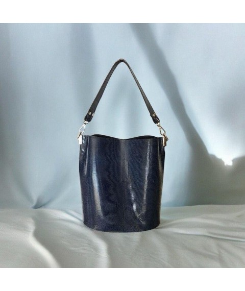 Women's bag Betty Pretty made of genuine leather blue 972BLUE
