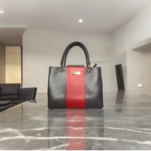 Women's eco-leather bag Betty Pretty graphite-red 797NZ1522421148