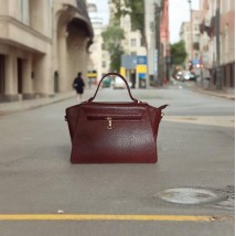 Women's bag Betty Pretty made of genuine leather burgundy 983BORDO