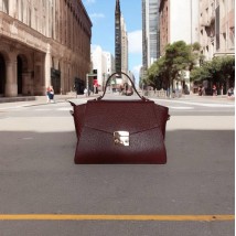 Women's bag Betty Pretty made of genuine leather burgundy 983BORDO