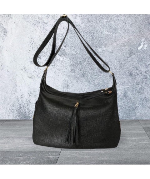 Women's bag Betty Pretty made of genuine leather black 9472BLACK