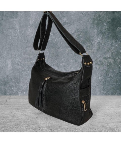 Women's bag Betty Pretty made of genuine leather black 9472BLACK