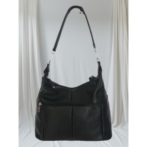 Women's bag Betty Pretty made of genuine leather black 947/3BLACK