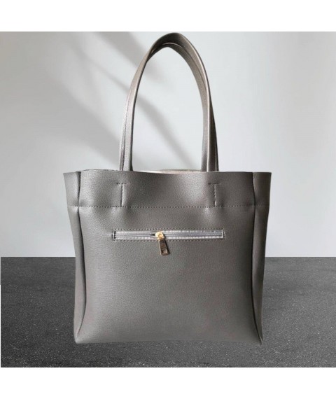Women's bag Betty Pretty made of eco-leather gray 926GRY