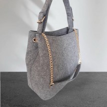 Women's urban cloth bag Betty Pretty gray color 887GRY