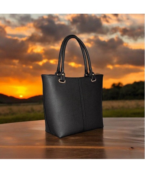 Betty Pretty women's bag made of black leather 838BLK