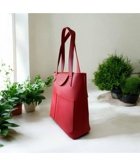 Women's bag made of eco-leather red Betty Pretty 868RED