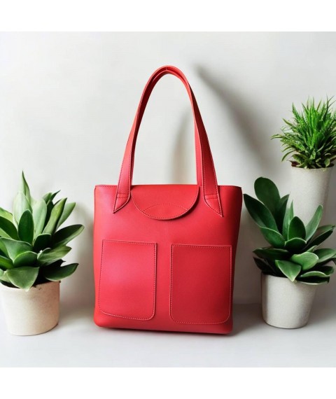 Women's bag made of eco-leather red Betty Pretty 868RED