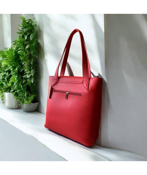 Women's bag made of eco-leather red Betty Pretty 868RED