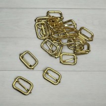 Перетяжка, рамка-регулятор с перемычкой 25*16*3 мм., светлое золото