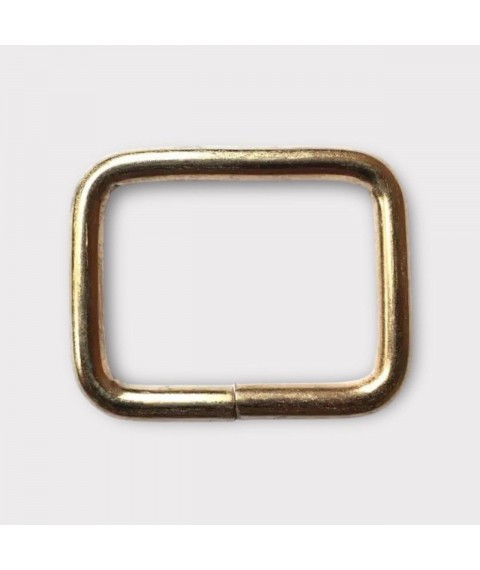 Рамка прямоугольная проволочная 18*18*3,5 мм. светлое золото