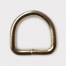 Полукольцо сварное 20*20*3.5 мм., светлое золото