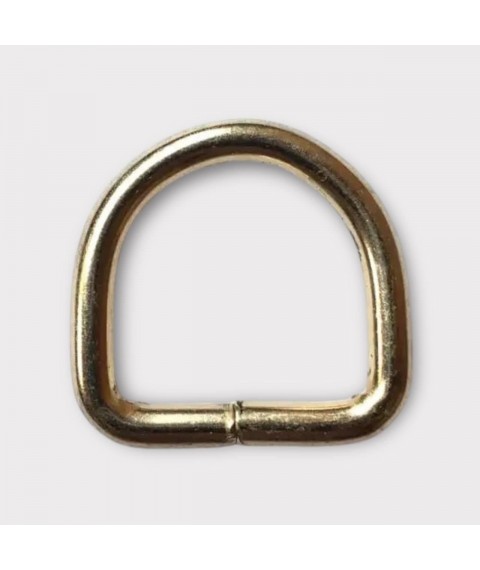 Полукольцо сварное 20*20*3.5 мм., светлое золото