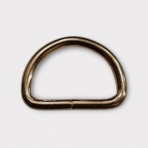Полукольцо сварное 25*15*4 мм., светлое золото