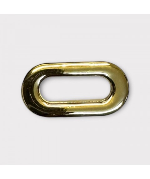 Люверс сумочный овальный, вн. 23 мм., 8мм., светлое золото А+