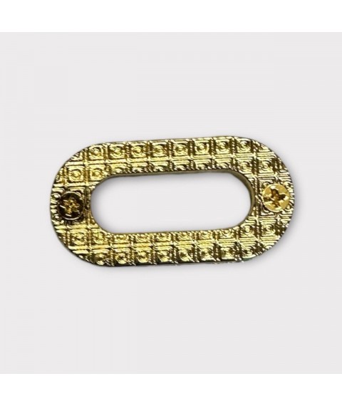 Люверс сумочный овальный, вн. 23 мм., 8мм., светлое золото А+