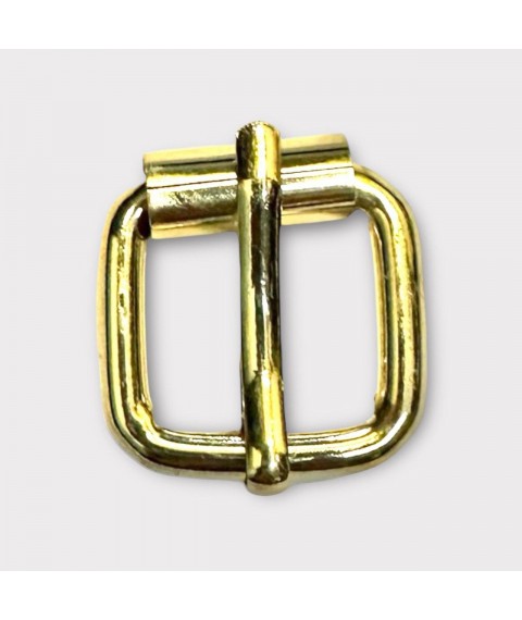 Пряжка ременная проволочная 20*20*3,5 мм., светлое золото, для сумок и ремней