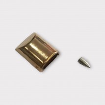 Наконечник для молнии, винтовой, светлое золото