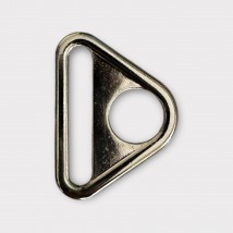 Треугольник литой, сумочный, 38мм., светлый никель