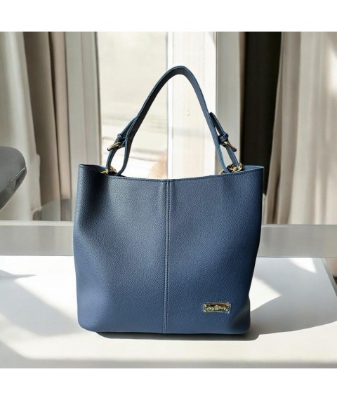 Сумка женская из экокожи Betty Pretty синяя 887BLUE